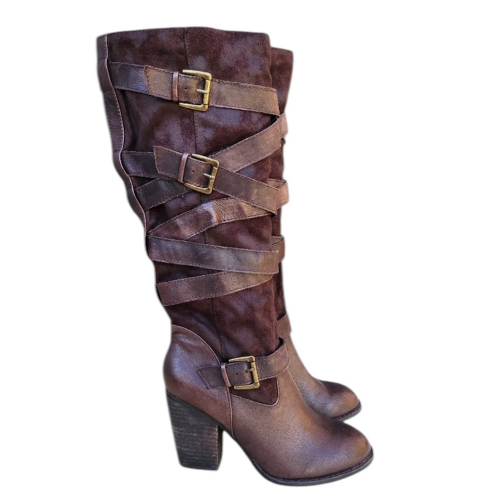 Steve Madden Redondo Leather & Suede Boots - Picture 3 of 10